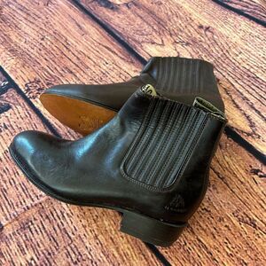 Kids Youth El Canelo Botas Cowboy Ankle Boots Leather‎ Color Brown Size 13
